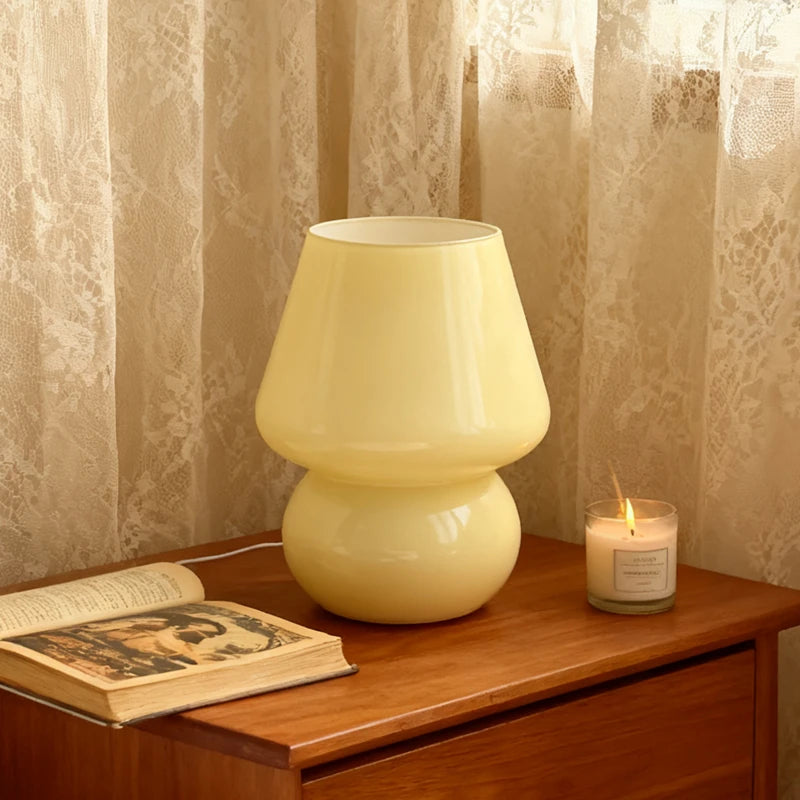 Texture Glass Double-Layer Table Lamp Gourd Shape Design Personalized Decoration Lamp for Homestays and Study Rooms Lighting Tab